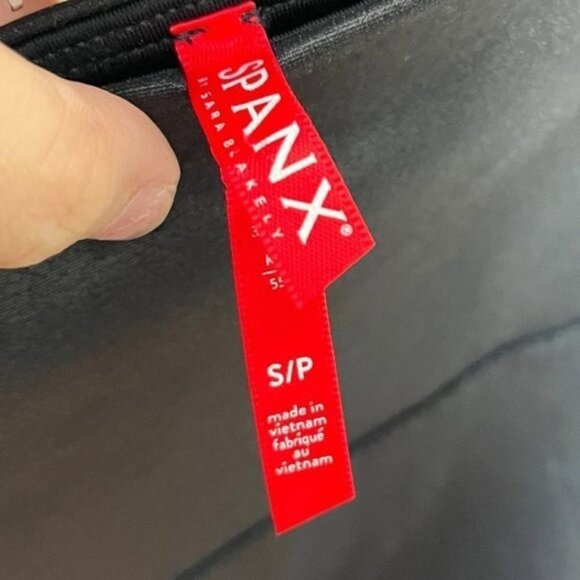 SPANX Faux Leather Moto Leggings Black Women’s Size Small Sculpted Fit - Picture 12 of 12